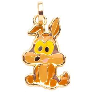  14K Gold Wile E. Coyote Pendant Jewelry