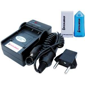  iTEKIRO AC Wall DC Car Battery Charger Kit for Canon DC10 