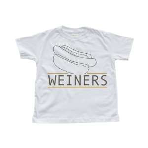 Boys White Toddler T Shirt with a Hot Dog 