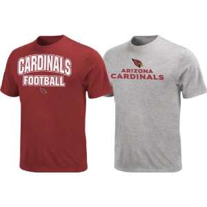  Arizona Cardinals Red Dark Red/Steel 2 T Shirt Combo Pack 