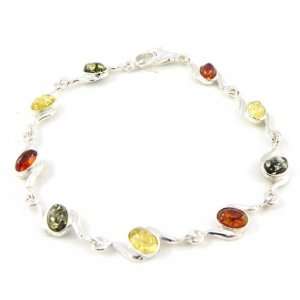  Bracelet silver Inspiration amber. Jewelry