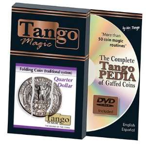  Folding Coin Quarter (Traditional) by Tango Magic Toys 
