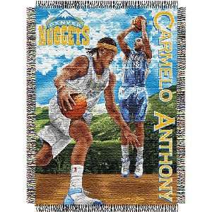 Carmello Anthony #15 Denver Nuggets NBA Woven Tapestry Throw Blanket 