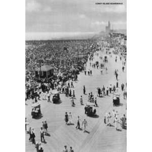  Coney Island Boardwalk   12x18 Gallery Wrapped Canvas 