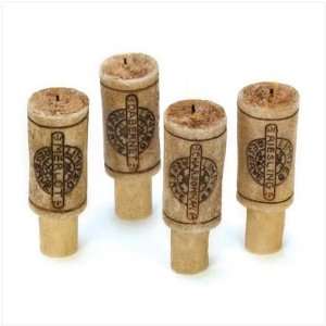  Wine Bottle Cork Scented Fragrance 4 Piece Candle Set 