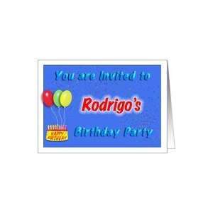  Rodrigos Birthday, Invitation to the Party Card Toys 