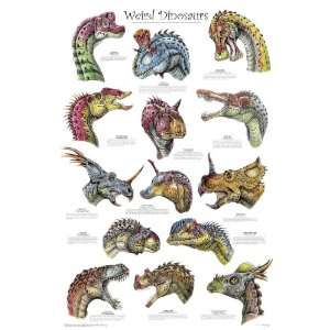  Feenixx Publishing Weird Dinosaurs   Laminated Poster 