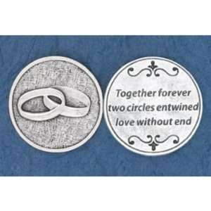    25 Together Forever Weddings & Anniversaries Prayer Coins Jewelry