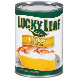 Lucky Leaf Pie Filling Lemon   12 Pack  Grocery & Gourmet 