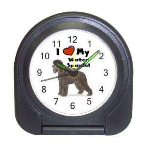  I Love My Water Spaniel Travel Alarm Clock