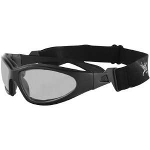   Motorcycle Sunglasses with Strap (Clear Lenses 50 0099) Automotive