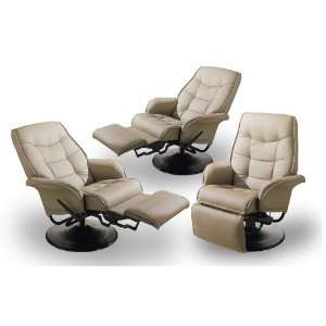  3 New Tan Recliners   Great for Home Movie Theater Seating 