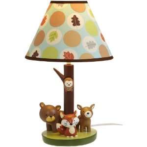  Carters Forest Friends Lamp Base And Shade, Tan/Choc, 5.5 
