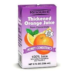  Nestle Resource Thickened Orange Juice,honey,8 Oz Brik 