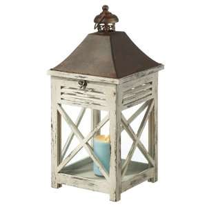    Midwest CBK Gray Wash Lantern with Mullioned Panes