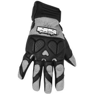 Speed & Strength Kiss and Tell Motorcycle Gloves Silver/Black Medium M 