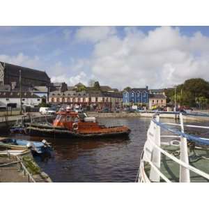 Lifeboat in Harbour with Town Beyond, Castletown, Beara 