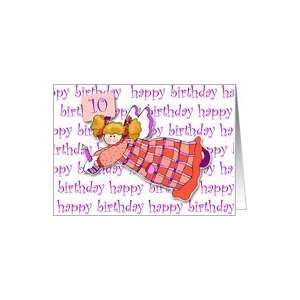  10 Years Old Cupcake Angel Birthday Card Toys & Games