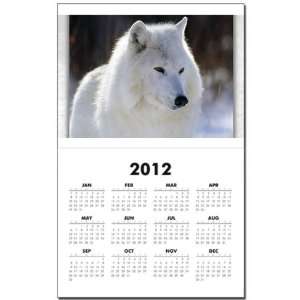  Calendar Print w Current Year Arctic White Wolf 