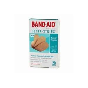  Band Aid Ultra Strips, Adhesive Bandages All One Size   20 