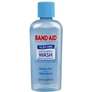 Band Aid First Aid   Hurt Free Antiseptic Wash 6 oz (Quantity of 5)