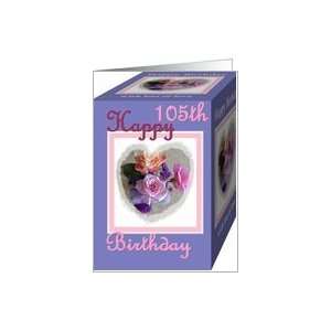  Happy 105th Birthday with Roses Card Toys & Games