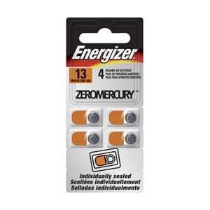  Energizer AZ13E 4 Size #13 4/Pk Hearing Aid Battery