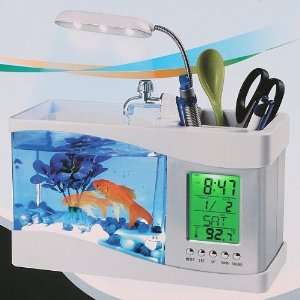  Mini USB LCD Desktop Lamp Light Fish Tank Aquarium LED 