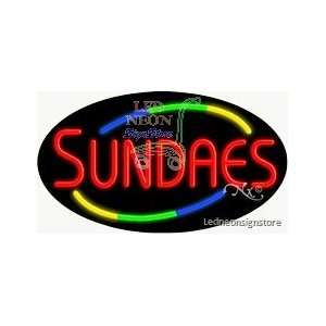  Sundaes Neon Sign 17 Tall x 30 Wide x 3 Deep 