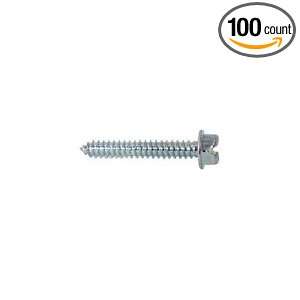 10X5/8 Slotted Hex Head Washer Sheet Metal Screw (100 count)  