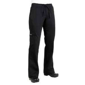  CPWO BLK Womens Cargo Chef Pants, Black, Size M