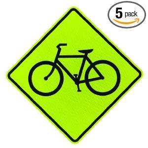 Elderlee, Inc. 9830.11105 Bicycle Crossing Sign 3M Diamond Grade Ultra 