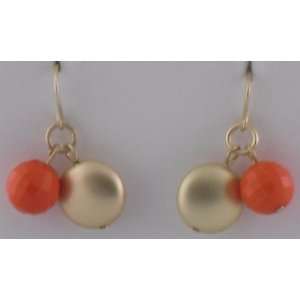  Rose and Gold Spheres Earrings Jewelry