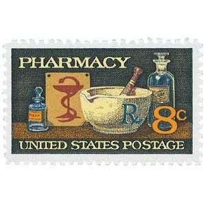  #1473   1972 8c Pharmacy Plate Block Postage Stamps (4 