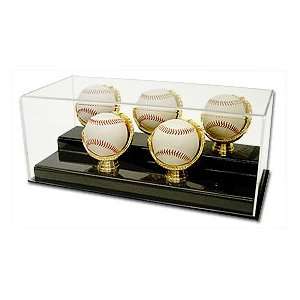  5 Ball Gold Glove Baseball Display case