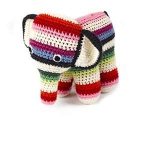  Anne Claire Petit Dachsund Elephant Multi Striped Toy 