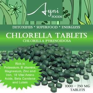  Raw Chlorella Tablets   400 count   250 mg Health 