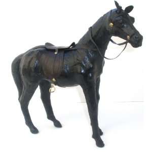  Hand Crafted Leather Covered Animal Themed Statue 