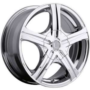  14x6 Chrome Wheel Platinum Slalom 5x4.5 5x4.25 Automotive