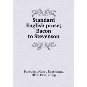  Standard English prose  Bacon to Stevenson, Henry 