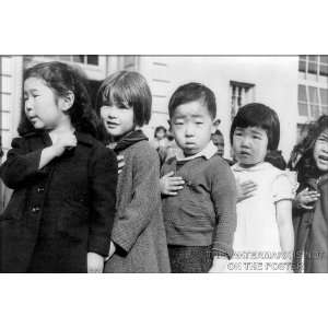  Japanese American Children Pledging Allegiance, 1942   24 