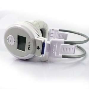  MuffinMan White Wireless  Player & FM Radio Headphones 