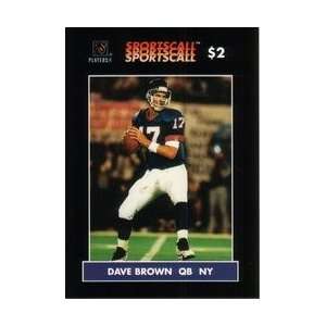  Collectible Phone Card $2. Dave Brown (QB New York Giants 