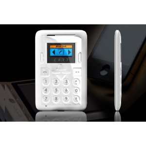  Slim and Simple CARD Phone WHITE Cell Phones 