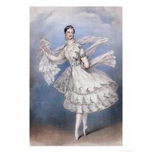   Taglioni as the Bayadere, c.1831 Giclee Poster Print