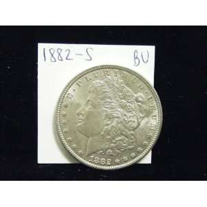  1882 S Silver Morgan Dollar BU 