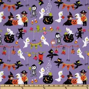  44 Wide Costume Clubhouse Trick or Treaters Purple 