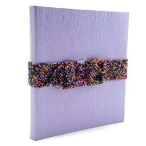  Purple Beaded Belted Journal