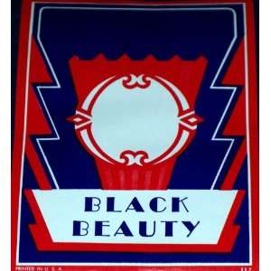  Made in USA Black Beauty Label, 1950s 