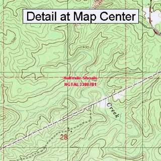  USGS Topographic Quadrangle Map   Halfmile Shoals, Alabama 